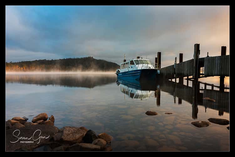 Overland Ferry at Lake St Clair