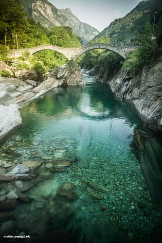 Verzasca with Church Maria degli Angeli