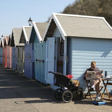 Beach Huts, Cromer Coastline, Uk, United Kingdom
