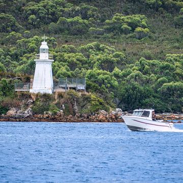 Bonnet Island Lighthouse, Macquarie Harbour, Tasmania, Australia