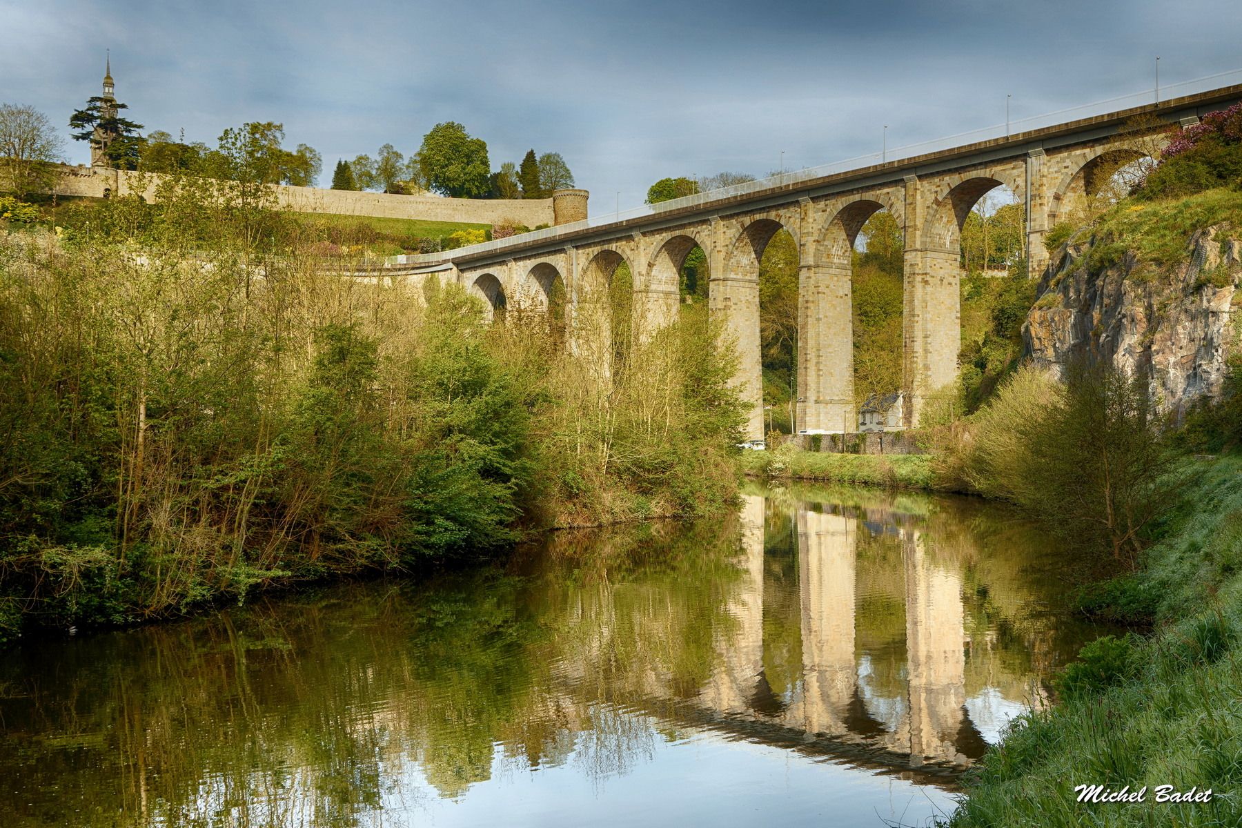 Dinan old bridge, France