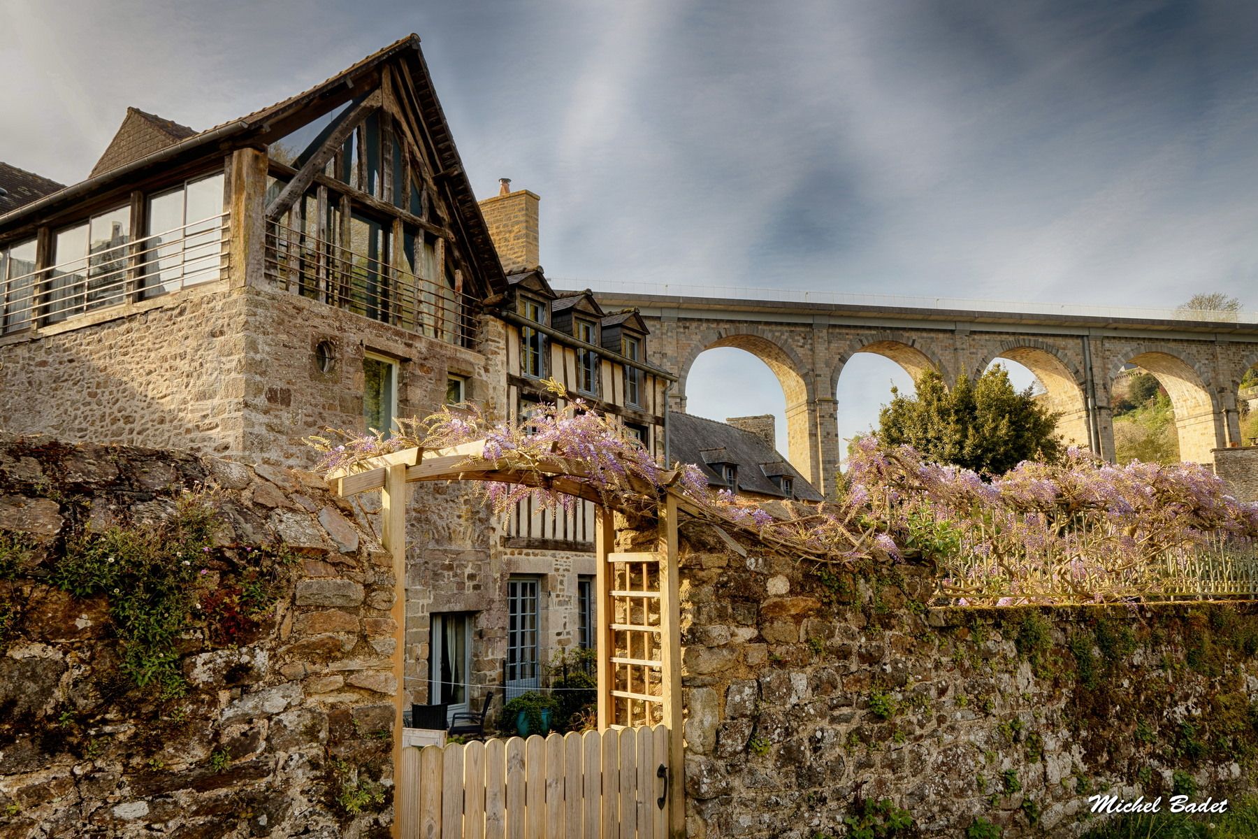 Dinan old bridge, France