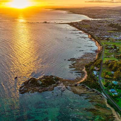 View of Goat Island, Penguin, Tasmania, Australia