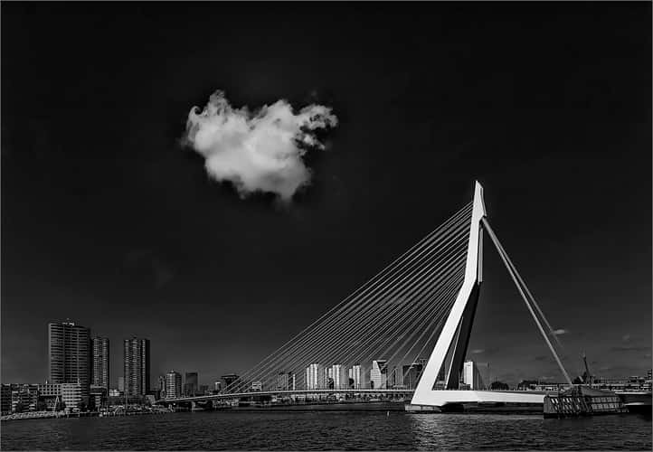 Erasmus Bridge (south view), Rotterdam
