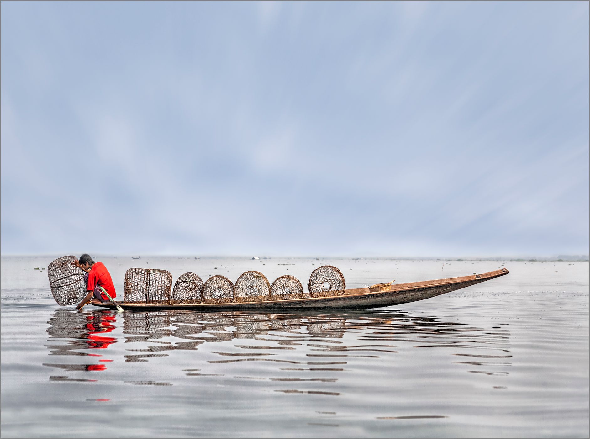 Fisherman on the Inle lake, Myanmar