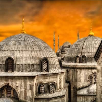 View from Hagia Sophia's Windows, Istanbul, Turkey (Türkiye)