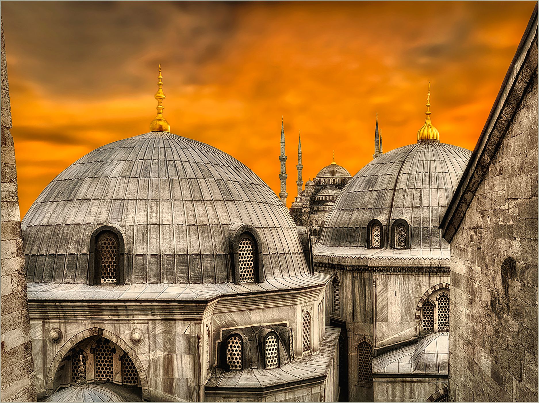 View from Hagia Sophia's Windows, Istanbul, Turkey (Türkiye)