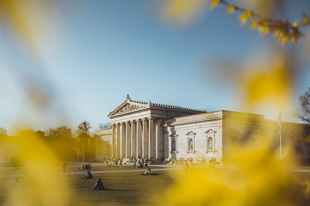 Königsplatz at sunset, Munich, Germany