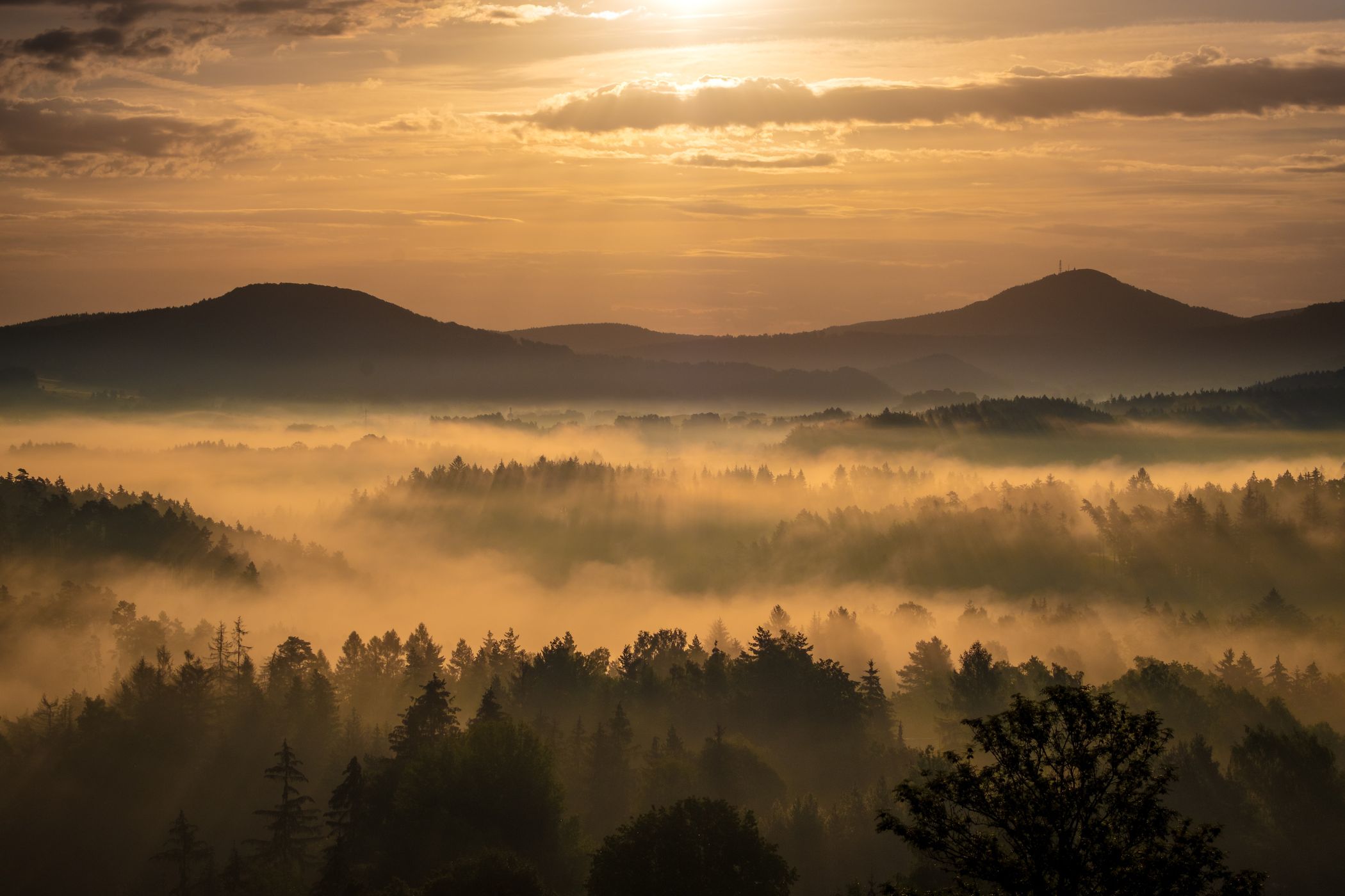 Křížový vrch, Bohemian Switzerland, Czech Republic, Czech Republic
