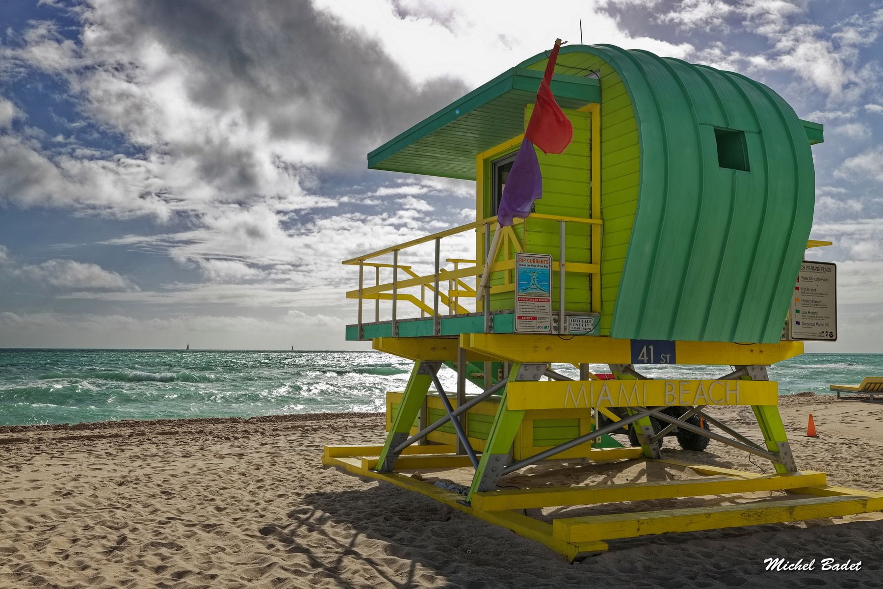 Miami Beach - South Beach - Lifeguard posts, USA