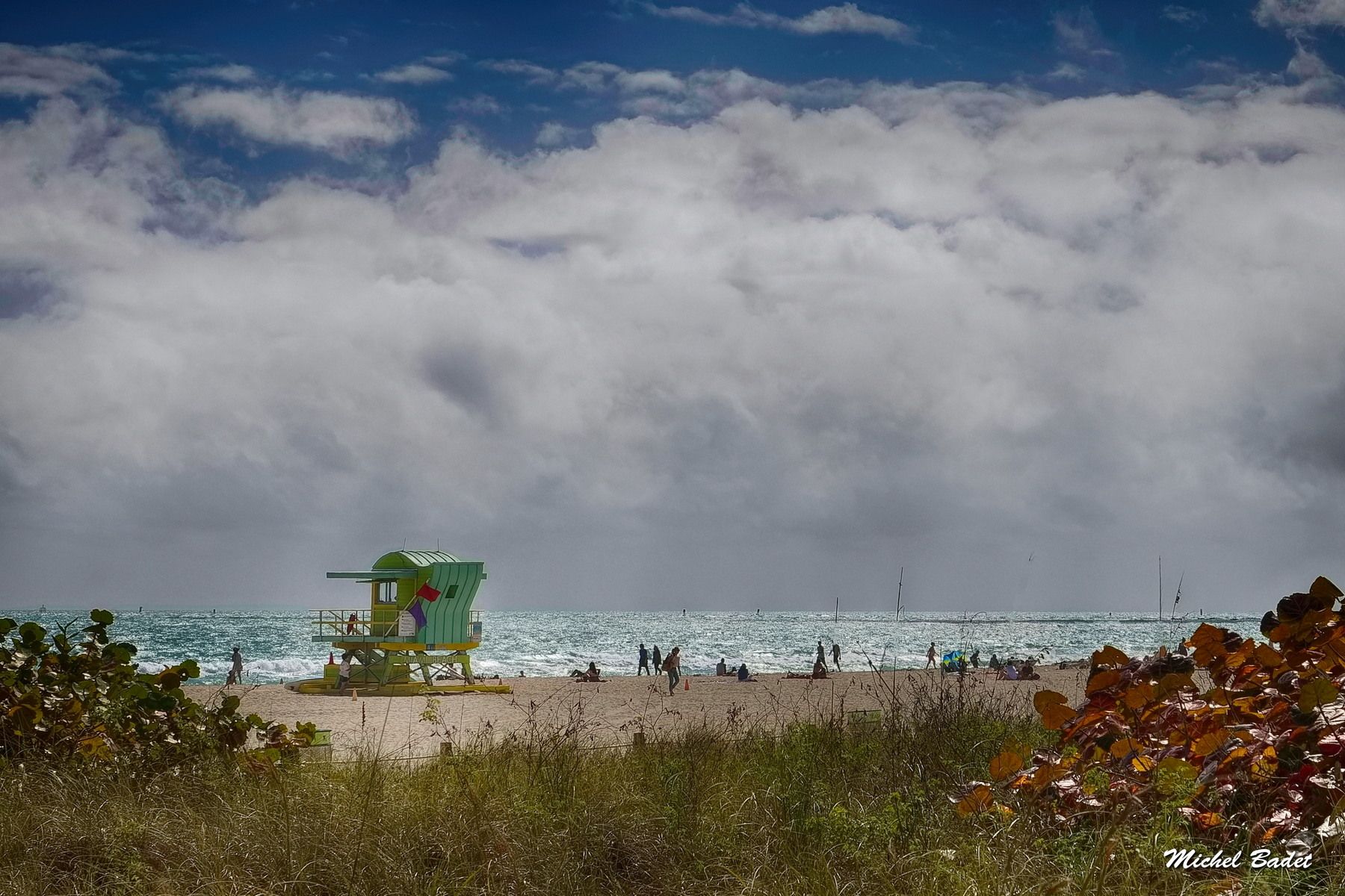 Miami Beach - South Beach - Lifeguard posts, USA