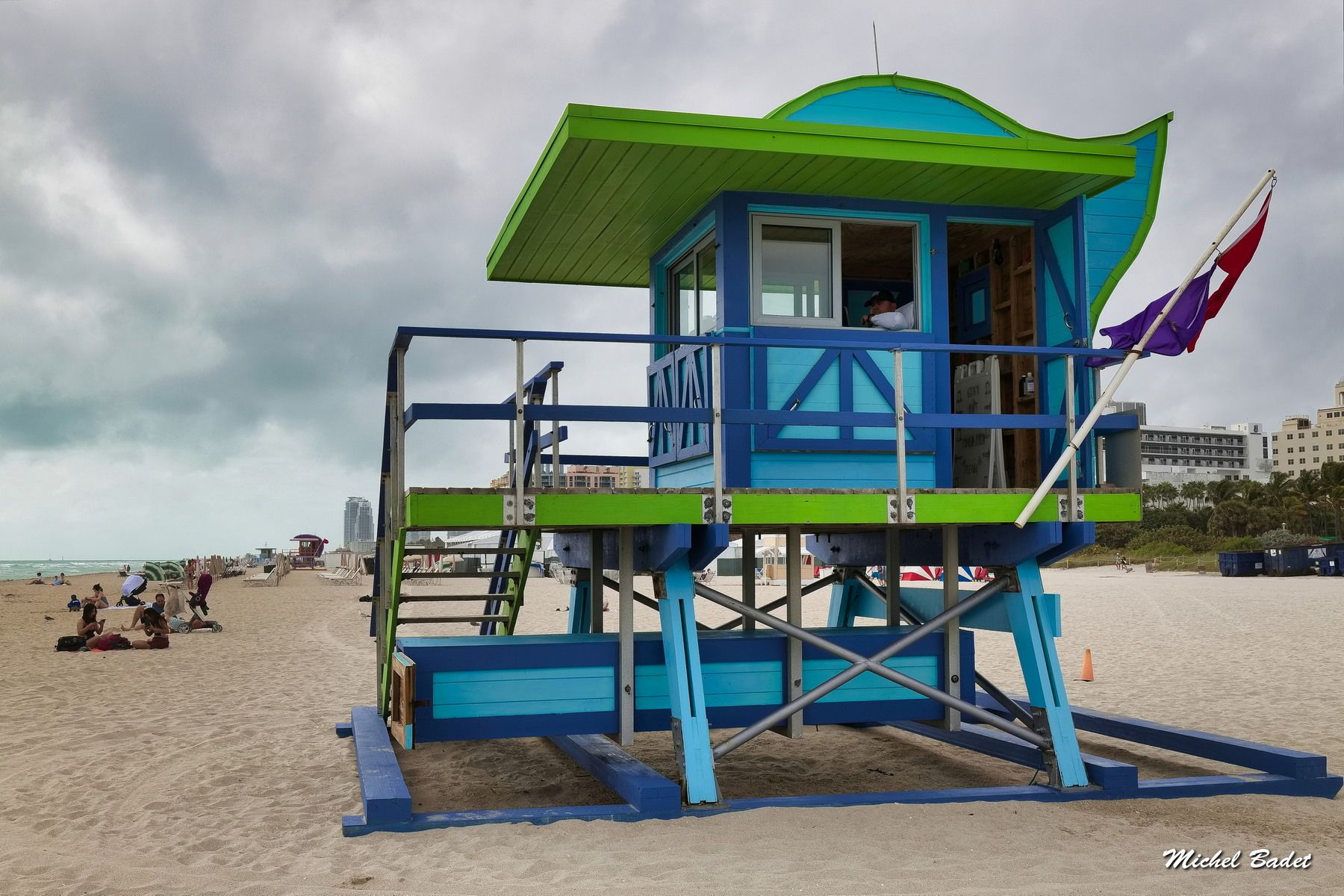 Miami Beach - South Beach - Lifeguard posts, USA