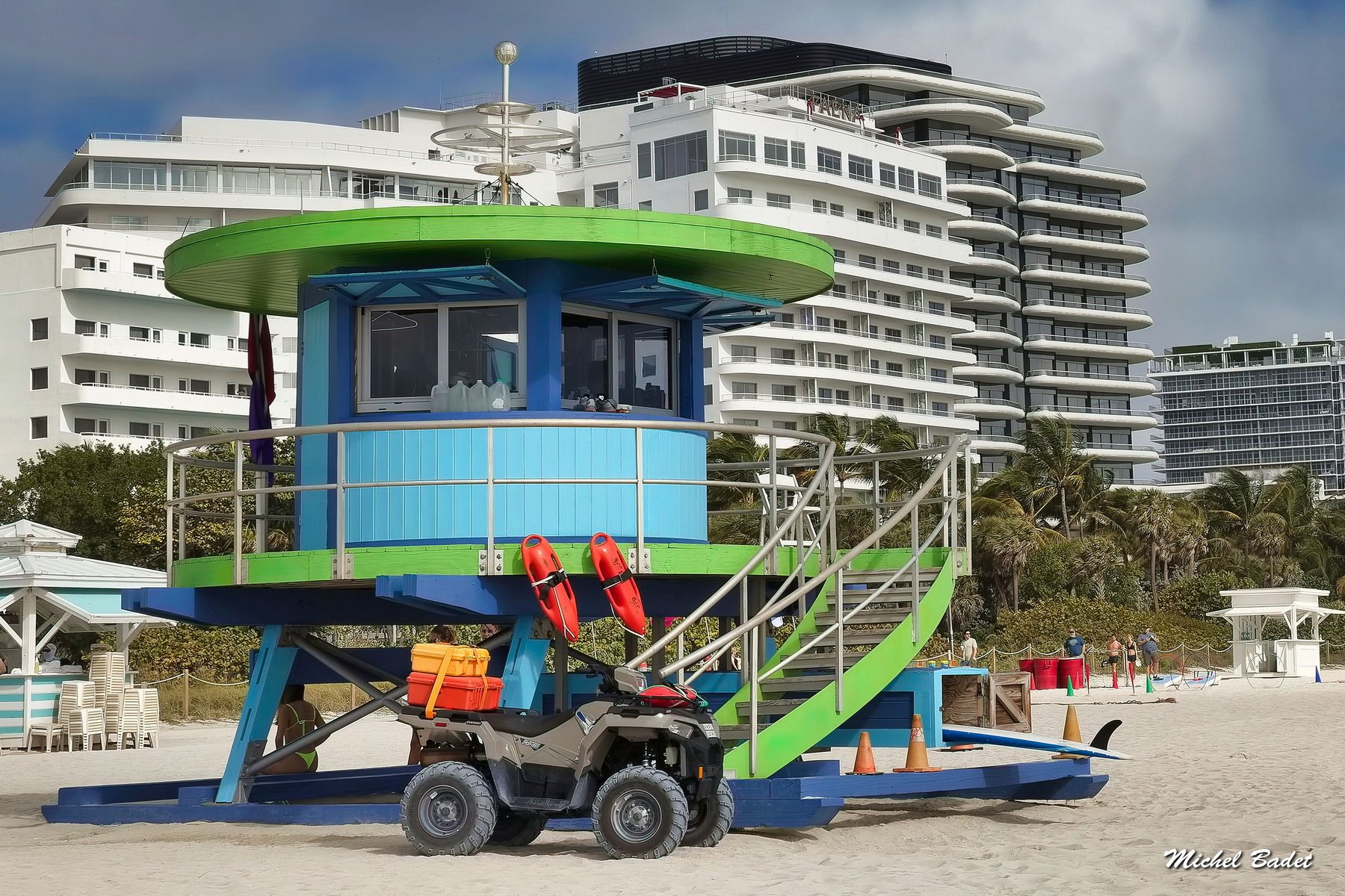 Miami Beach - South Beach - Lifeguard posts, USA