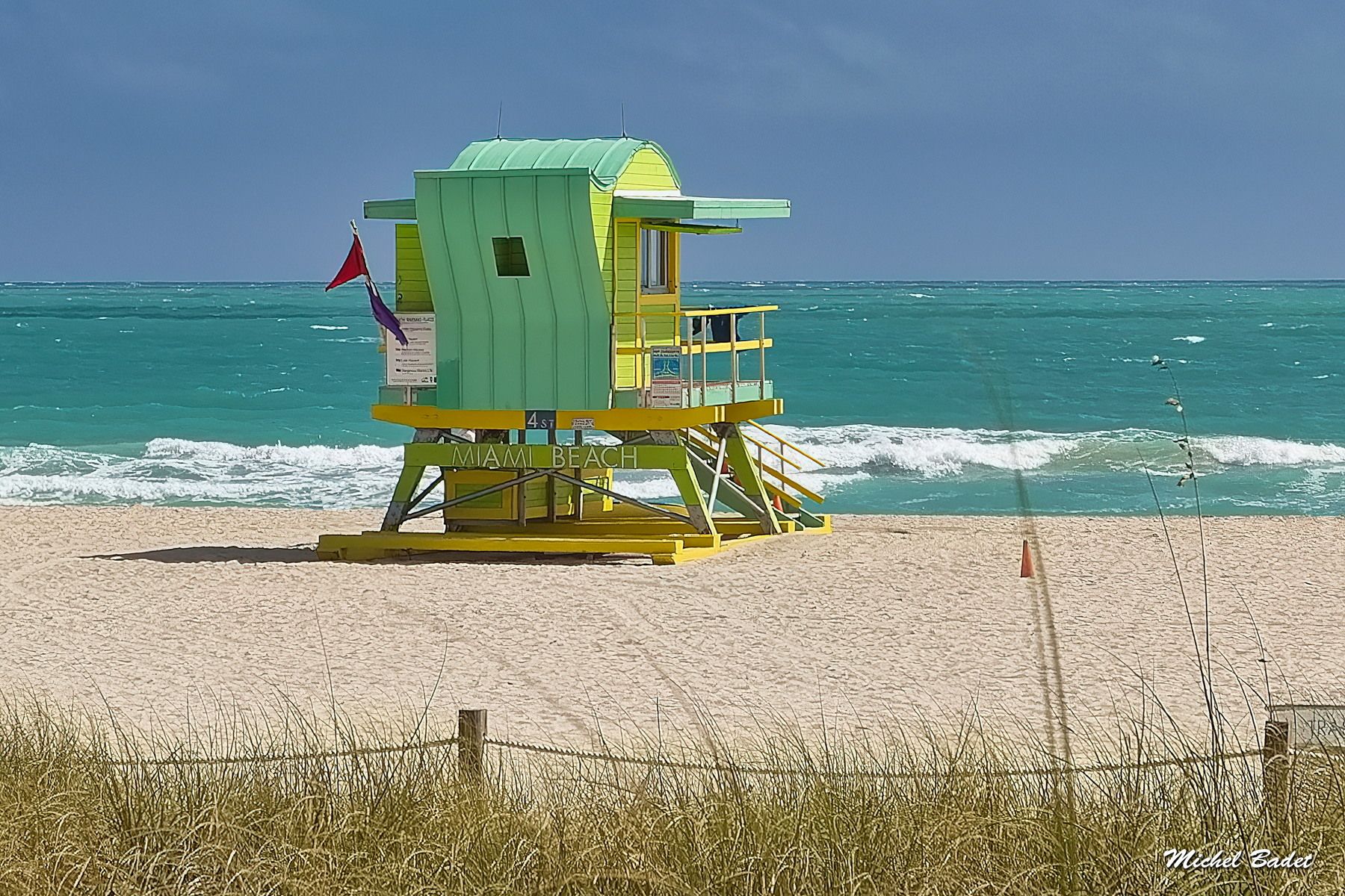Miami Beach - South Beach - Lifeguard posts, USA