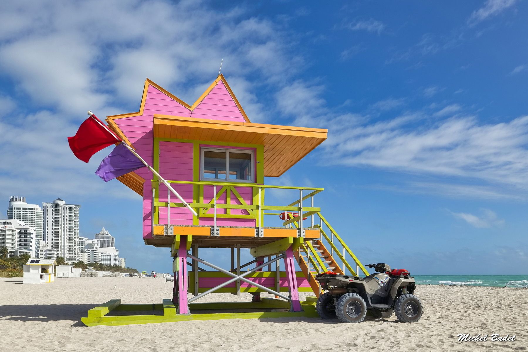 Miami Beach - South Beach - Lifeguard posts, USA