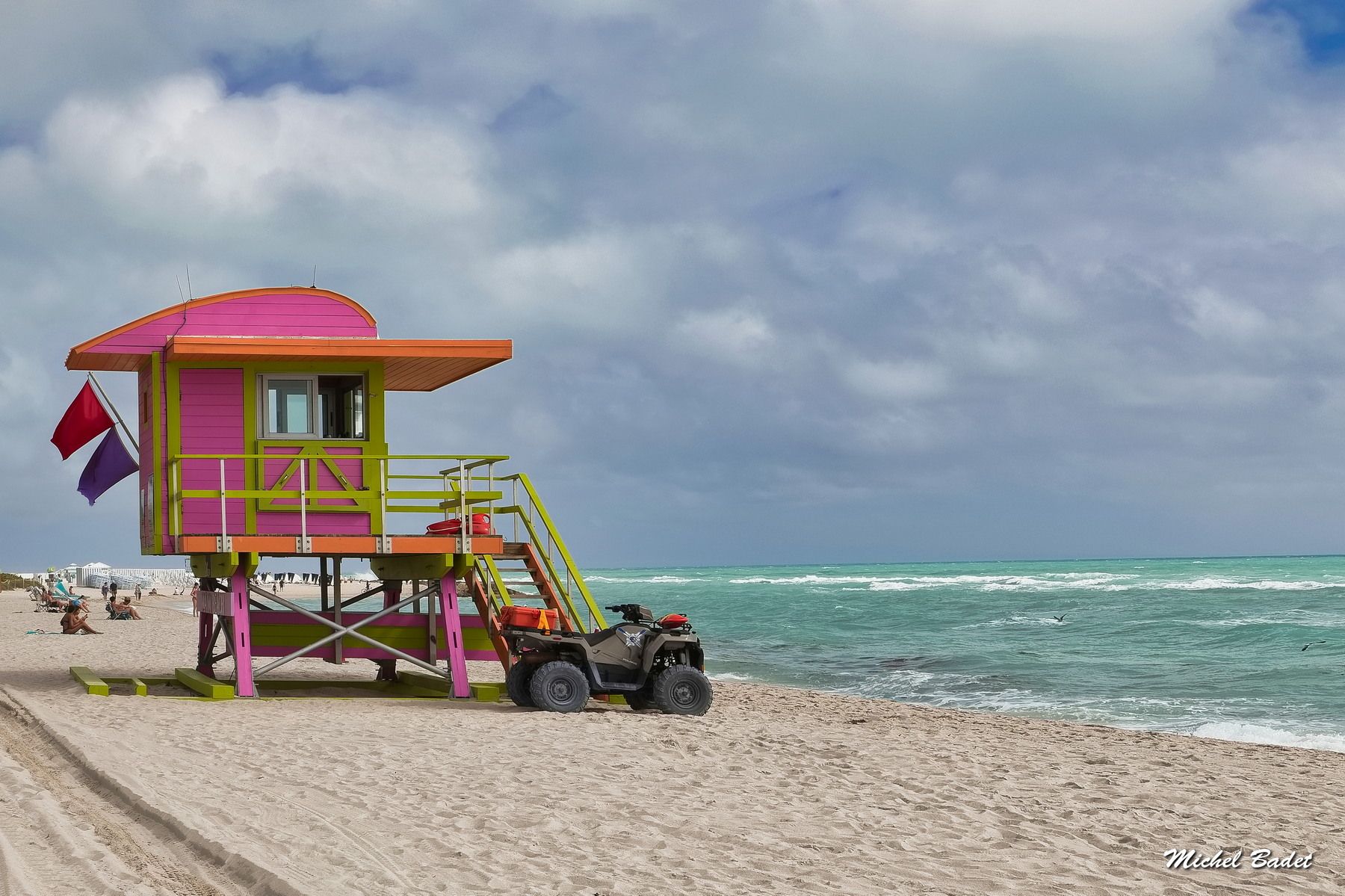 Miami Beach - South Beach - Lifeguard posts, USA
