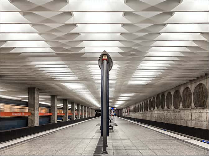 Metro station Westfriedhof, Munich
