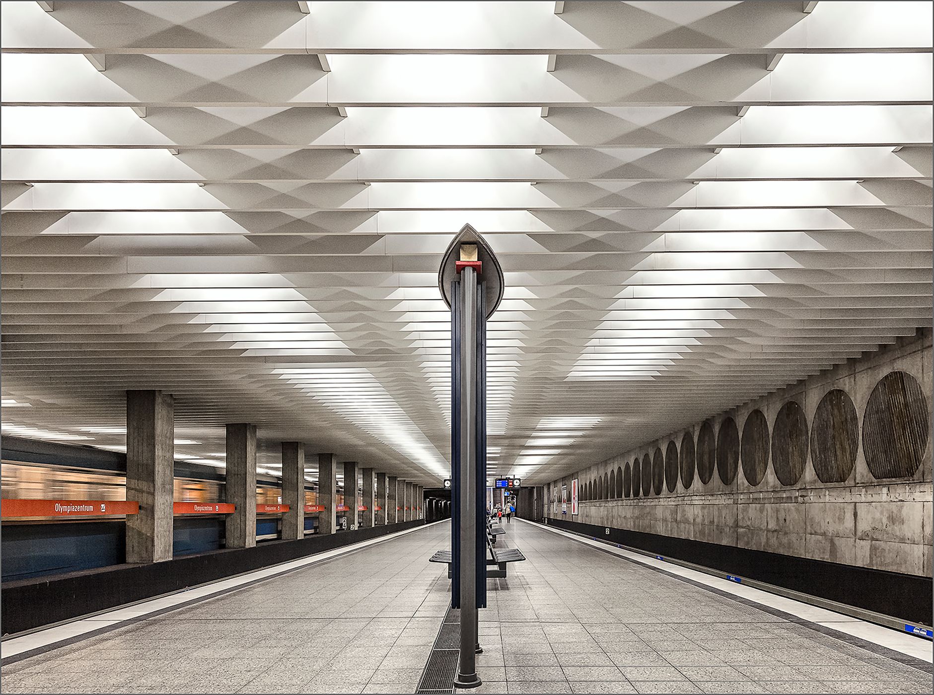 Metro station Westfriedhof, Munich, Germany