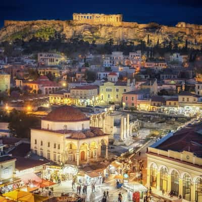 Monastiraki Square, Athens, Greece