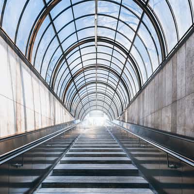 Neuperlach Center Subway Exit, Munich, Germany