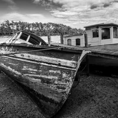 Old Boats Panatana Rivulet, Port Sorell, Tasmania, Australia