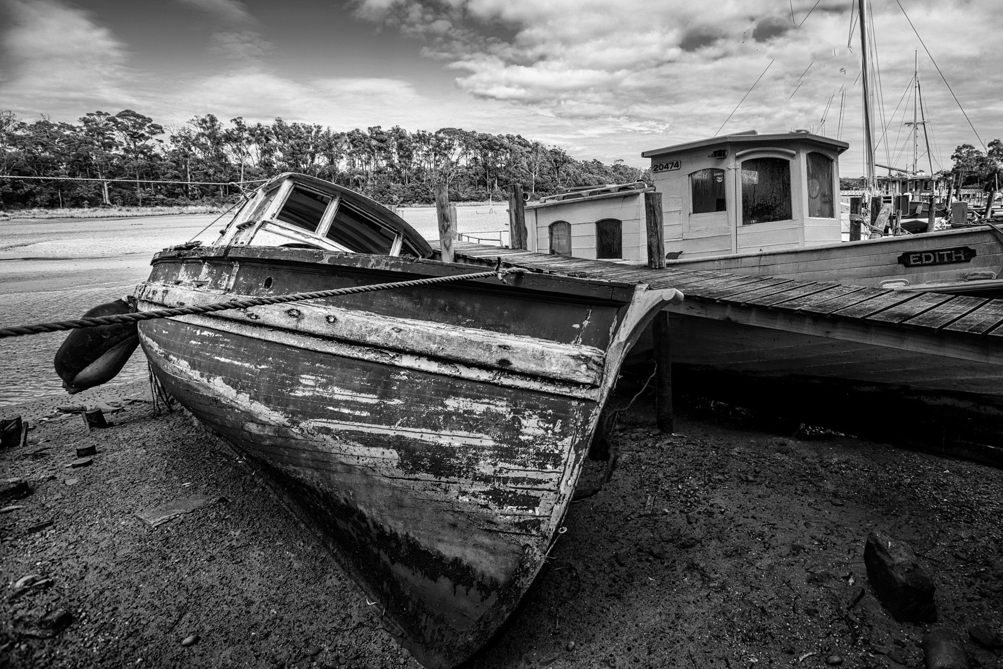 Old Boats Panatana Rivulet, Port Sorell, Tasmania, Australia