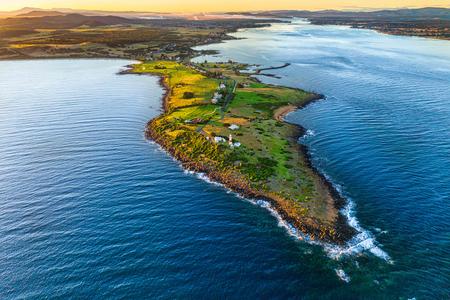 Peninsula Drone Low Head lighthouse, Tasmania