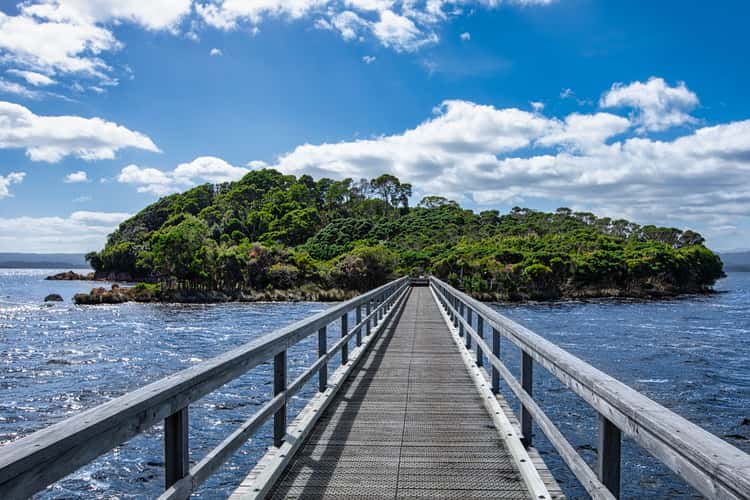 Pier, Sarah Island, Macquarie Harbour, Tasmania