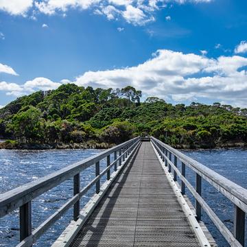 Pier, Sarah Island, Macquarie Harbour, Tasmania, Australia