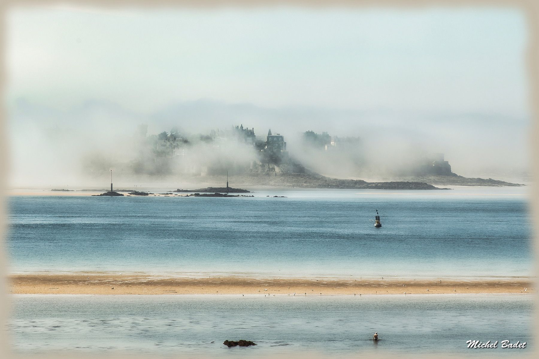 Plage de Bon Secours in Saint-Malo, France, France