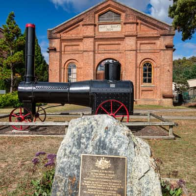 Plaque entrance to Mine, Beaconsfield, Tasmania, Australia