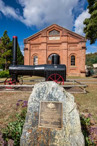Plaque entrance to Mine, Beaconsfield, Tasmania