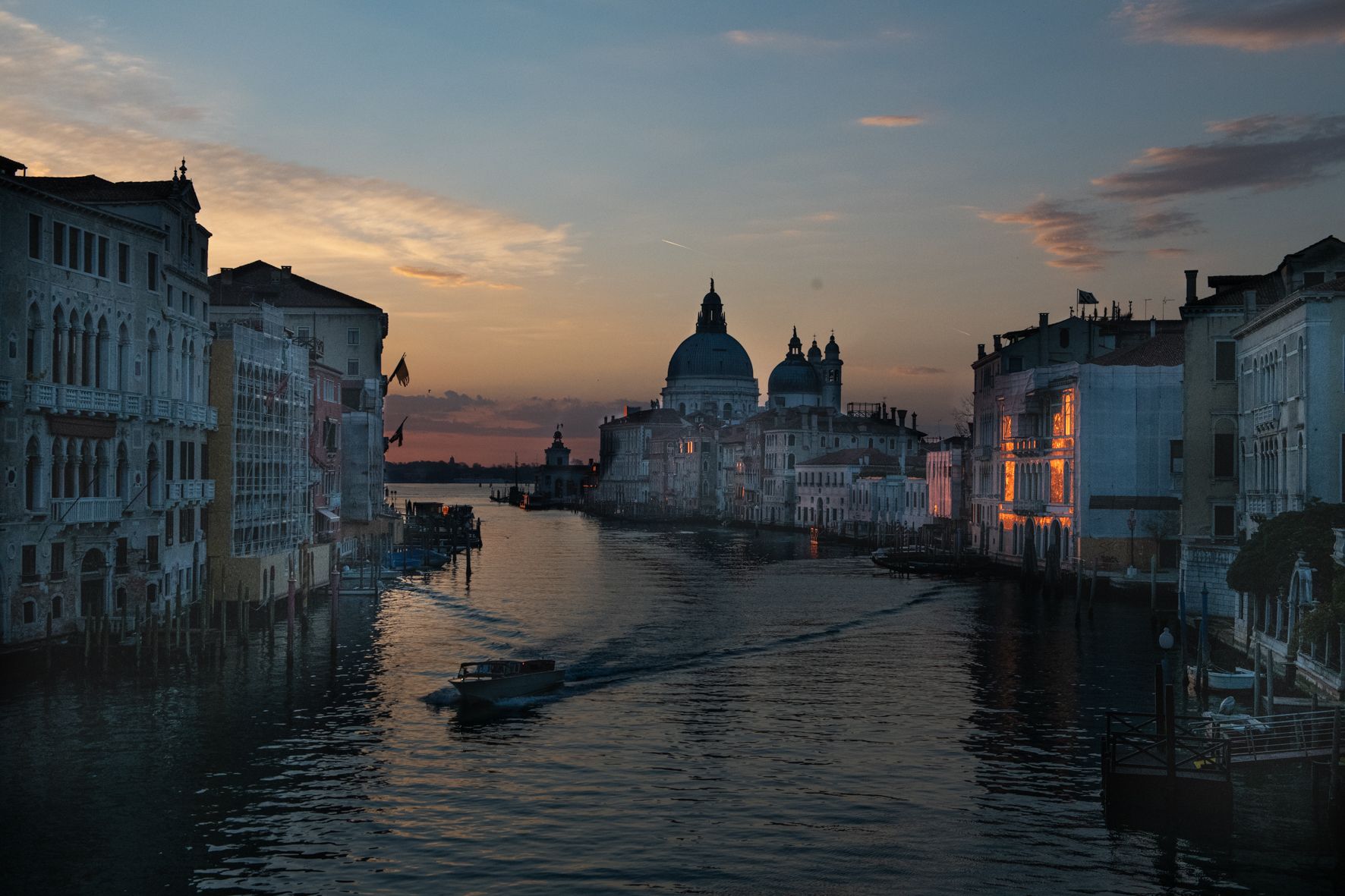 View from Ponte dell'Accademia, Venice, Italy