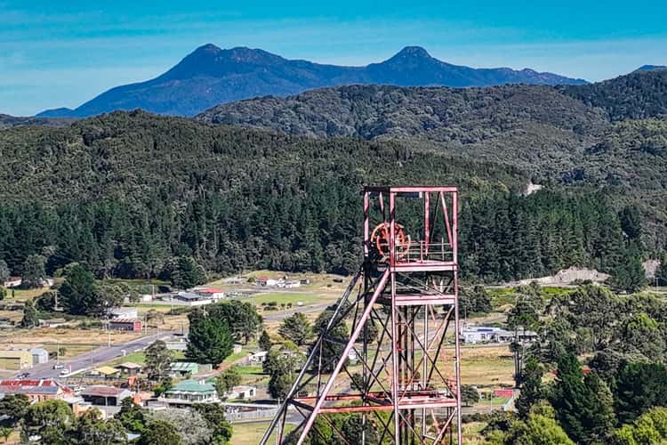 Poppet Head and Mountains, Zeehan, Tasmania