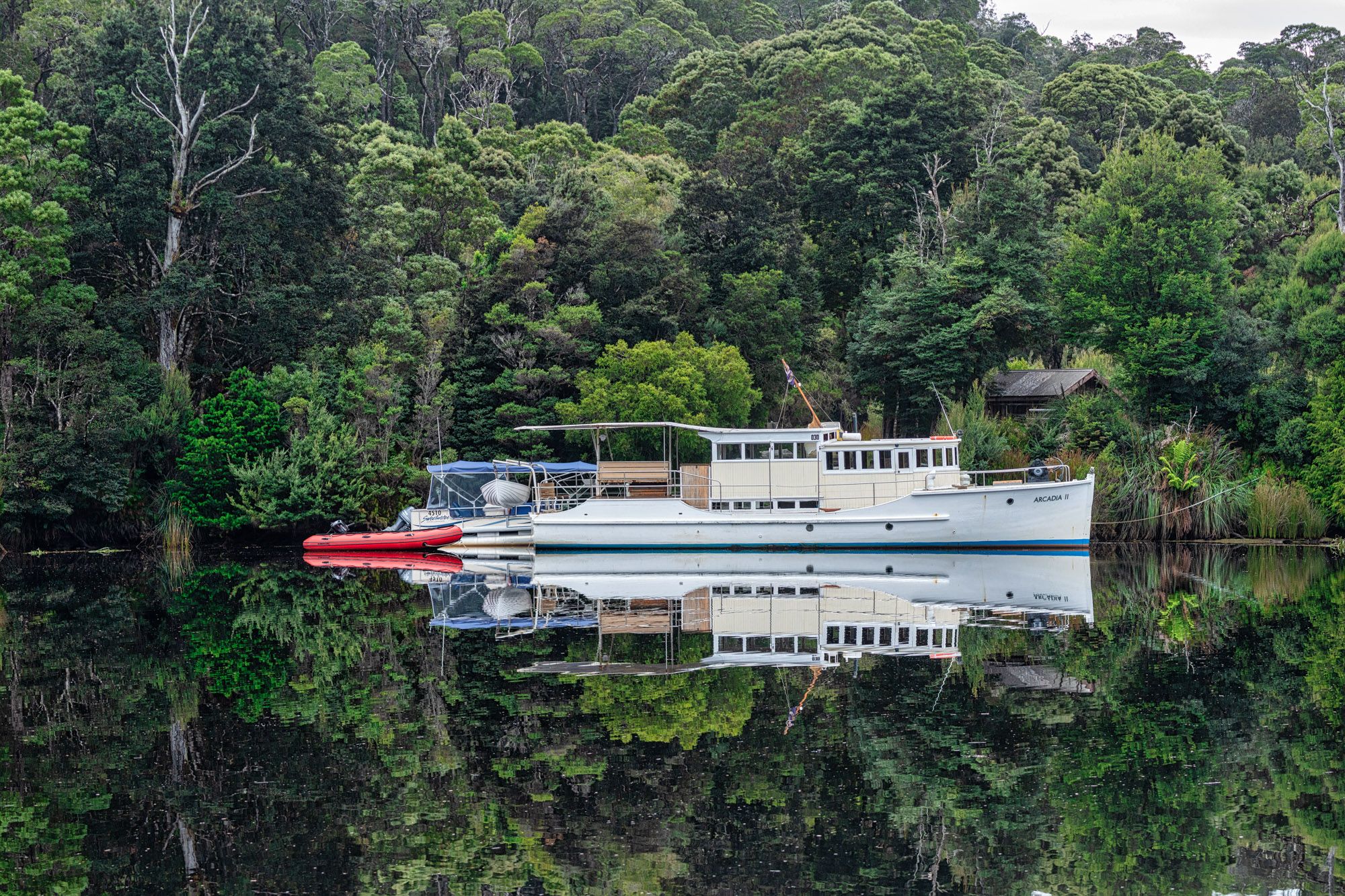 River crossing Pleman River, Corinna, Tasmania, Australia