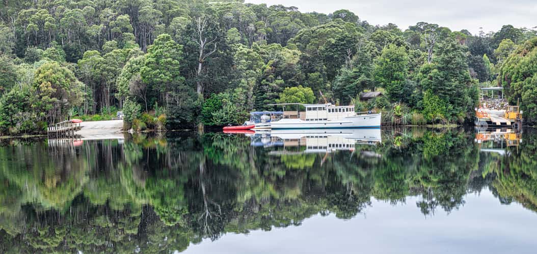 River crossing Pleman River, Corinna, Tasmania