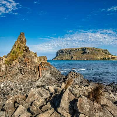 Rock formation, The Nut Stanley, Tasmania, Australia