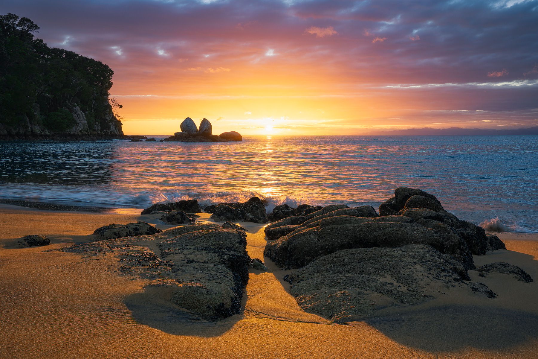 Split Apple Rock, New Zealand