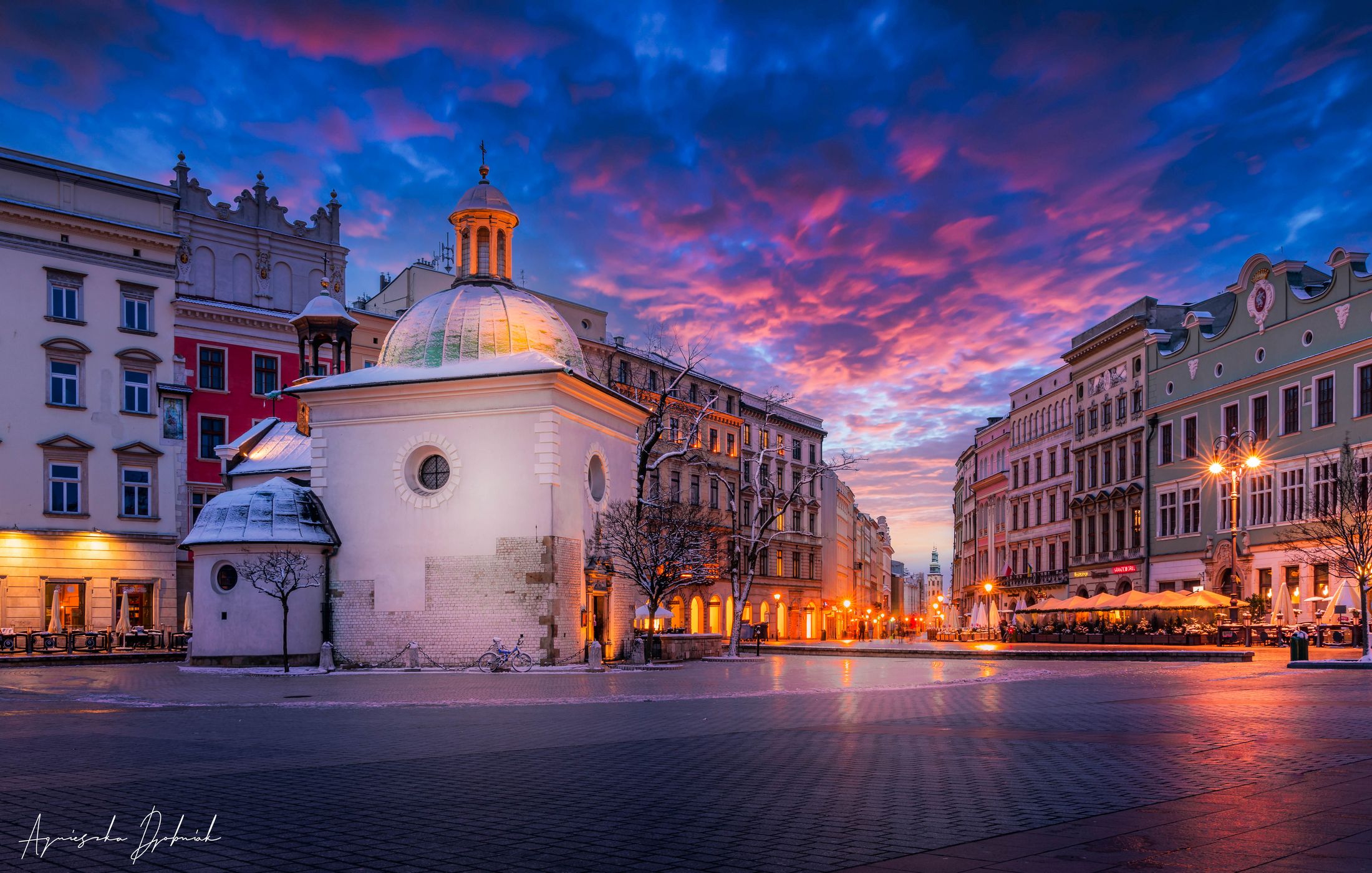 St. Adalbert's Church on Kraków's Main Market Square, Poland
