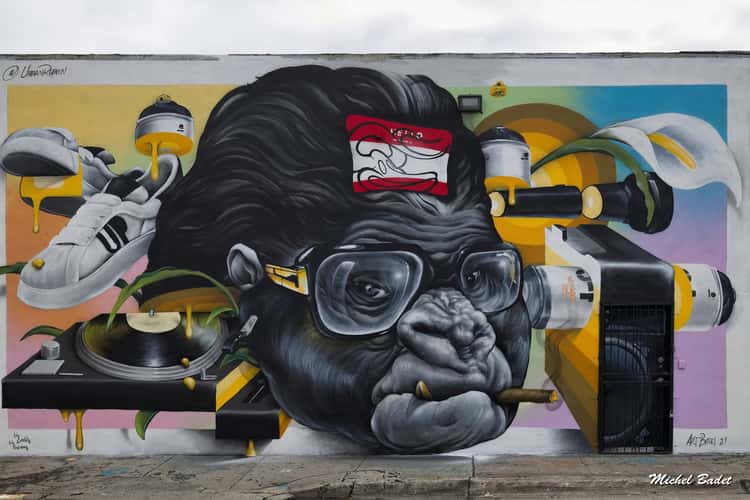 Street art in Miami Wynwood