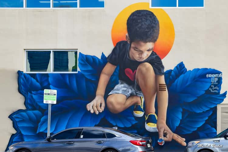 Street art in Miami Wynwood
