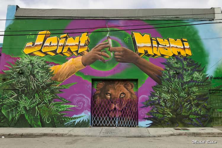 Street art in Miami Wynwood