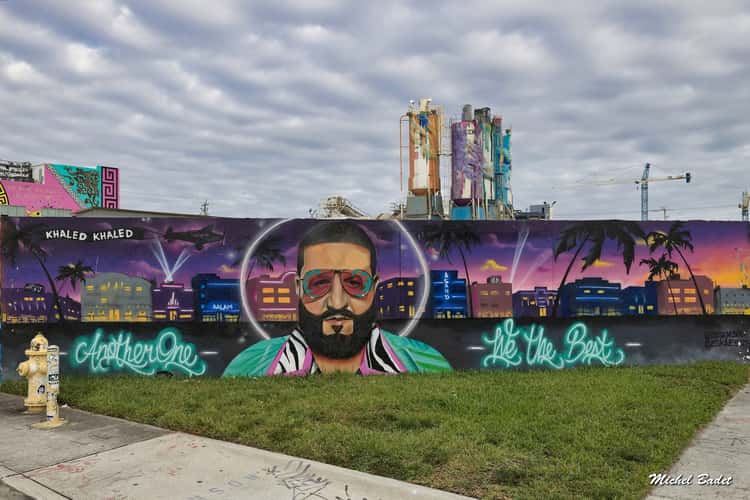 Street art in Miami Wynwood