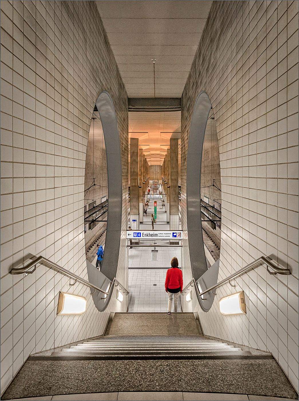 Subway station: Bockenheimer Warte, Frankfurt am Main, Germany