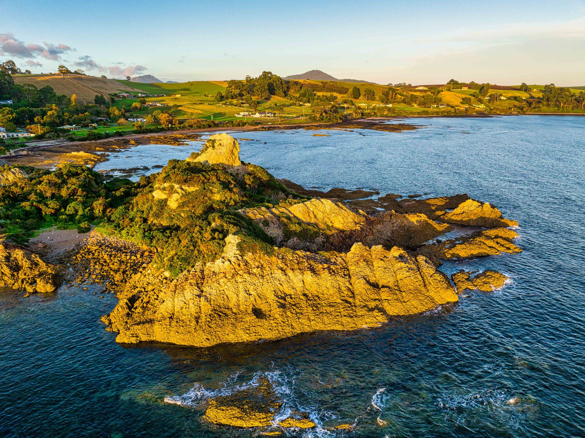 Sunrise Goat Island, Penguin, Tasmania, Australia