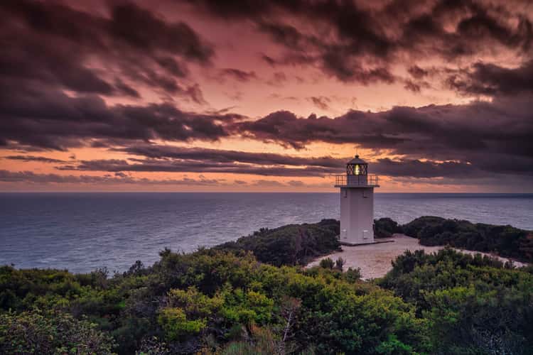 Sunrise, Rocky Cape lighthouse, Tasmania
