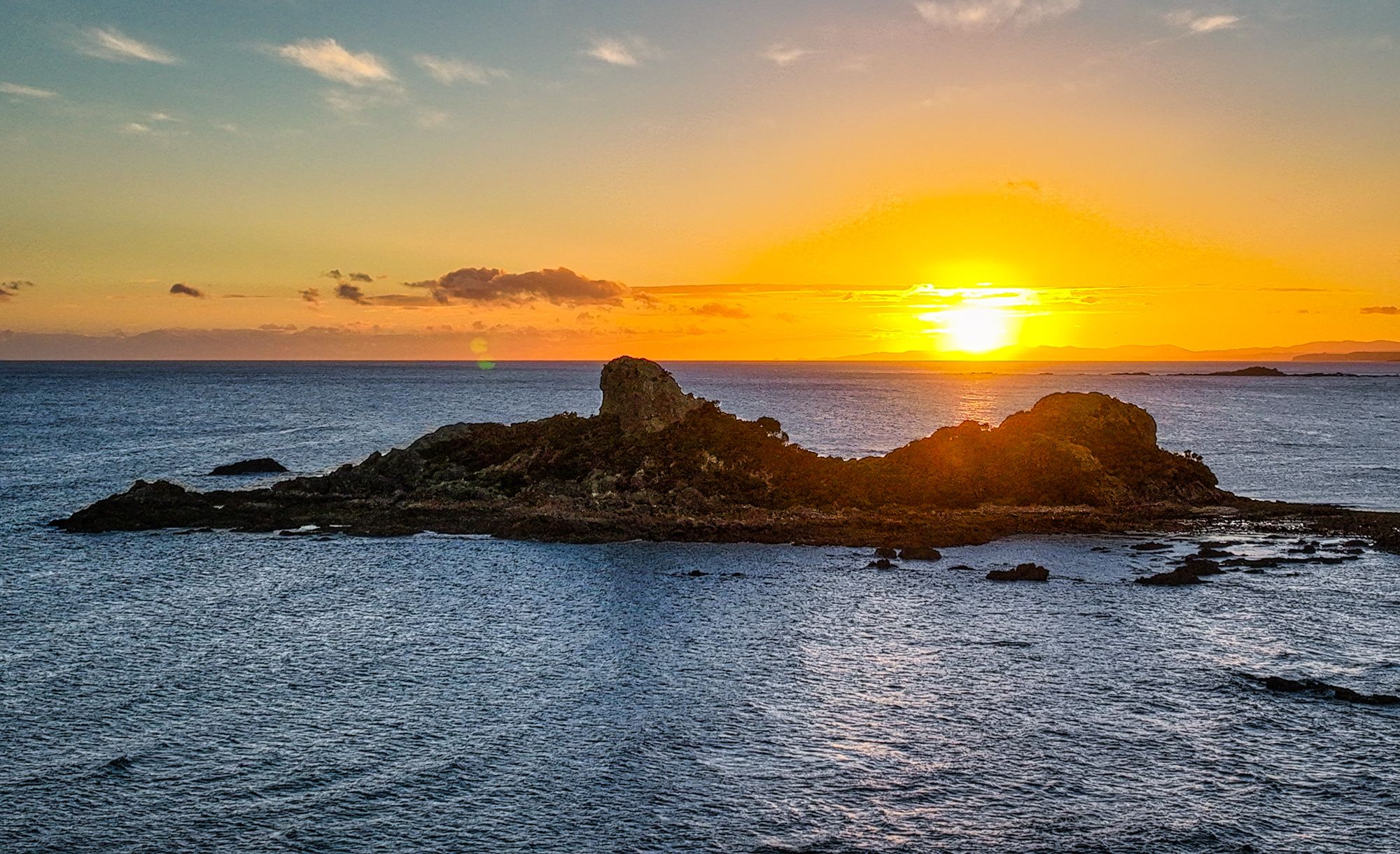 Sunrise the Island, Goat Island, Penguin, Tasmania, Australia