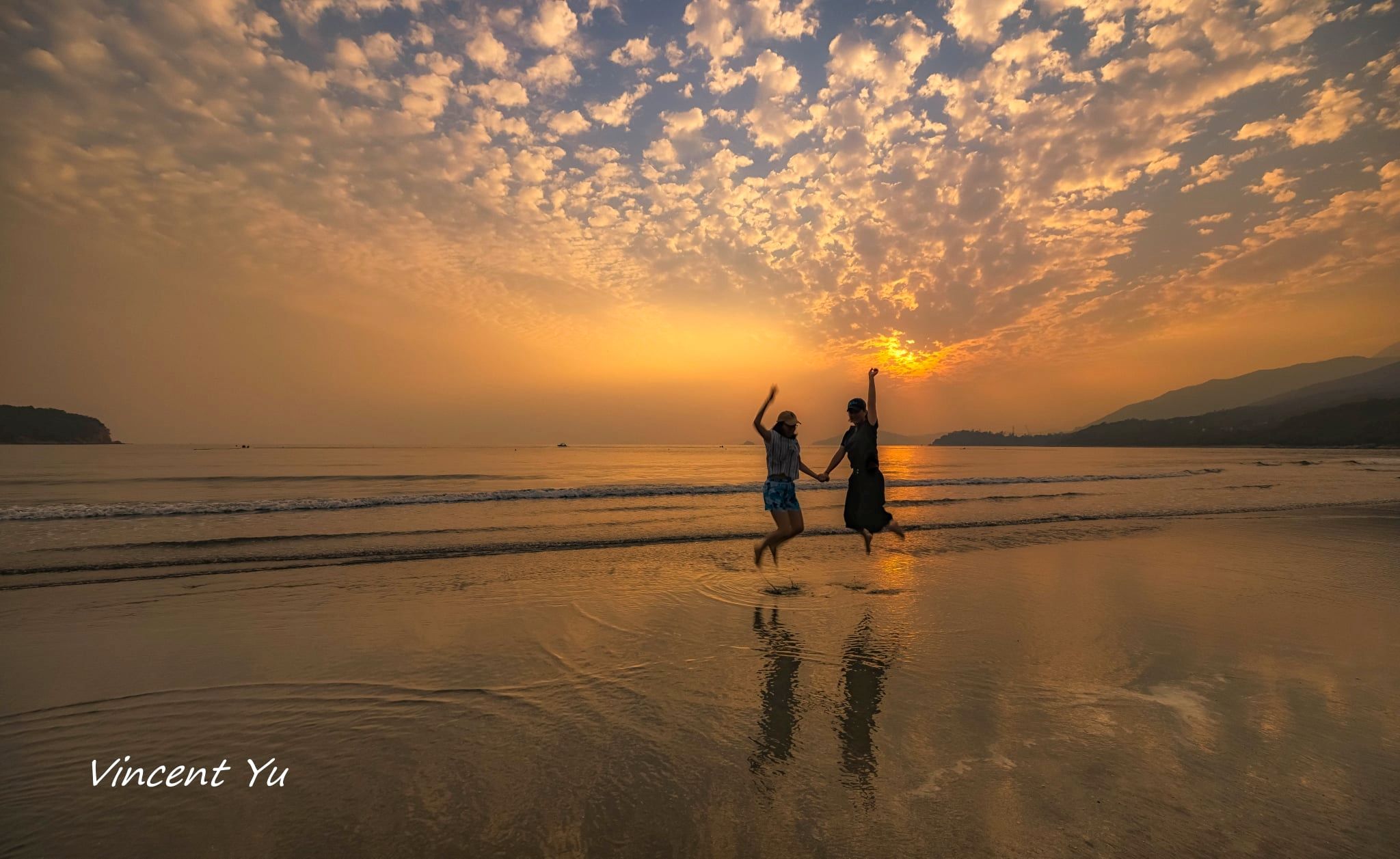 Sunset at Pui O Beach, Lantau Island, Hong Kong