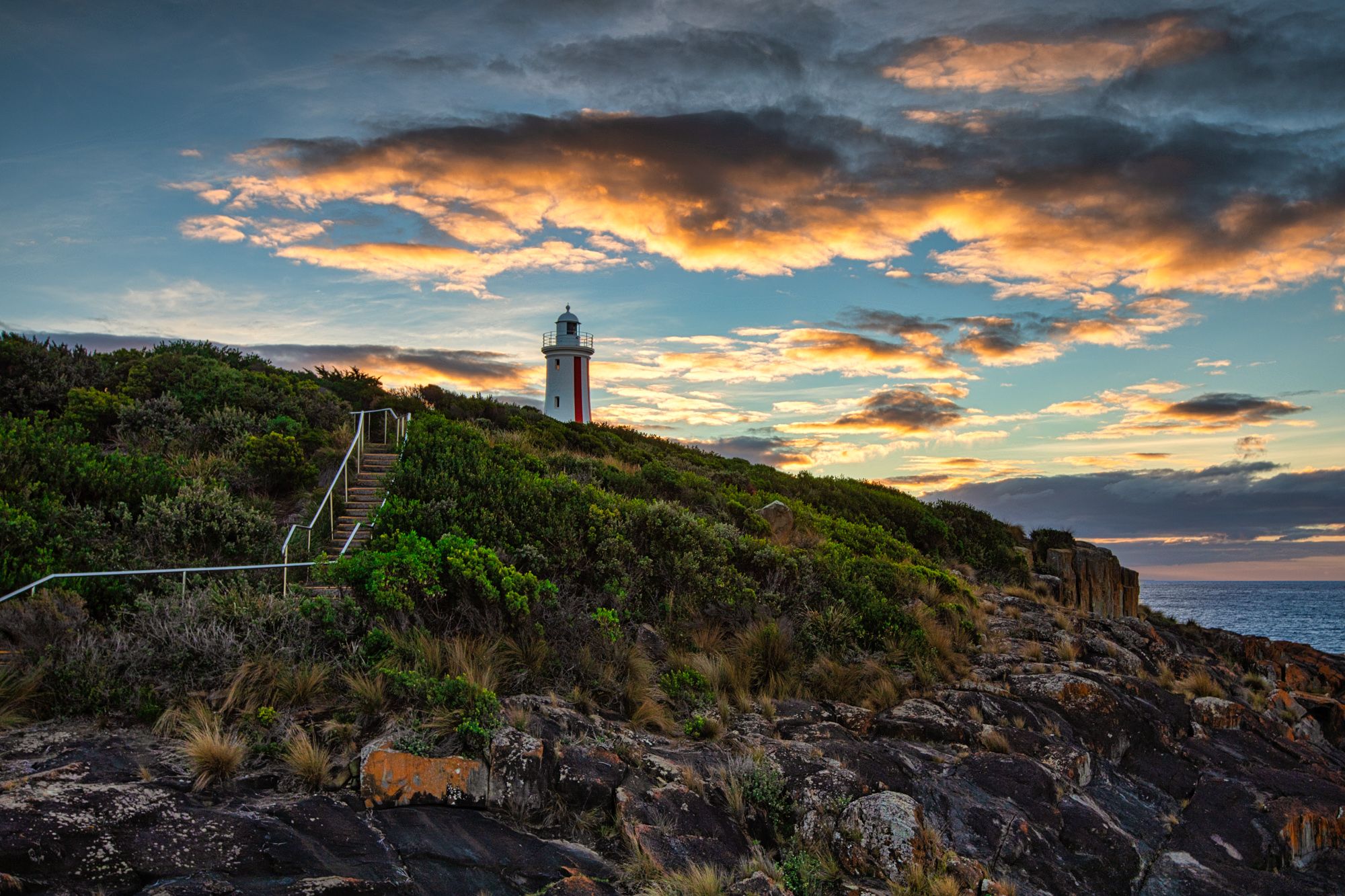 Sunset, Mersey Bluff Lighthouse, Devonport, Tasmania, Australia