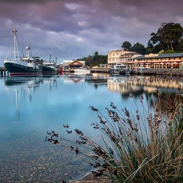 The Harbour at Sunrise, Strahan, Tasmania, Australia